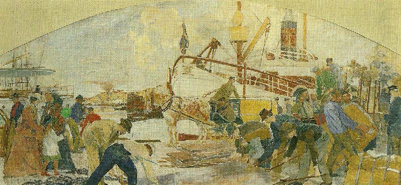 Carl Wilhelmson pa skeppsbron china oil painting image